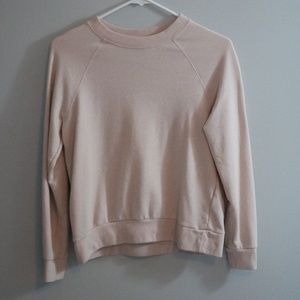 light pink crew neck